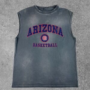 Eric Emanuel Arizona Wildcats Basketball Muscle Tee Mens Small Faded Wash
